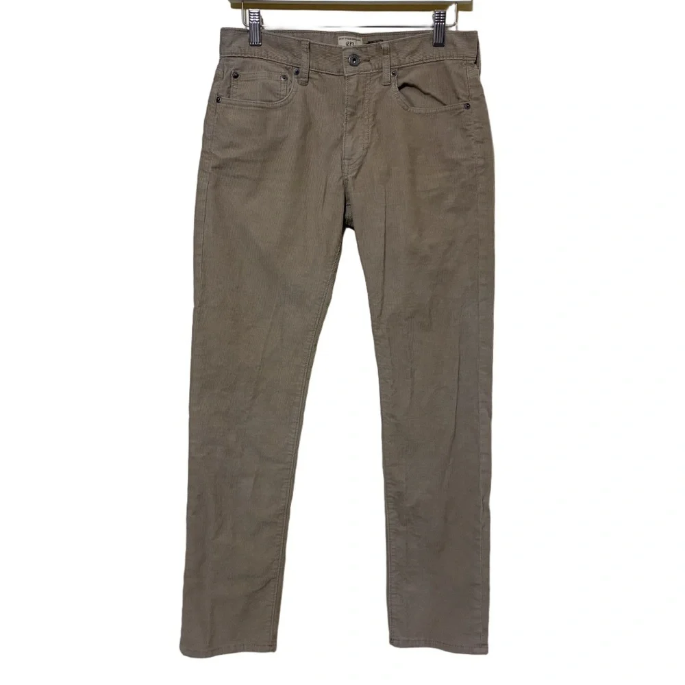 J.Crew 484 Slim Fit Straight Corduroy Chinos Men’s 29X30 Beige Preppy 5-Pocket